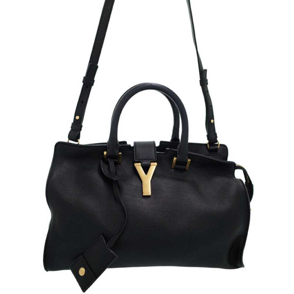 SAINT LAURENT PARIS Monogram Cabas 2way Leather HandBag